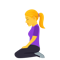 Woman Kneeling emoji on Emojione